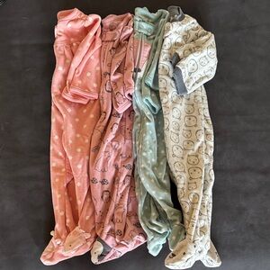 Four Fleece Baby Girls Onsies by Carters